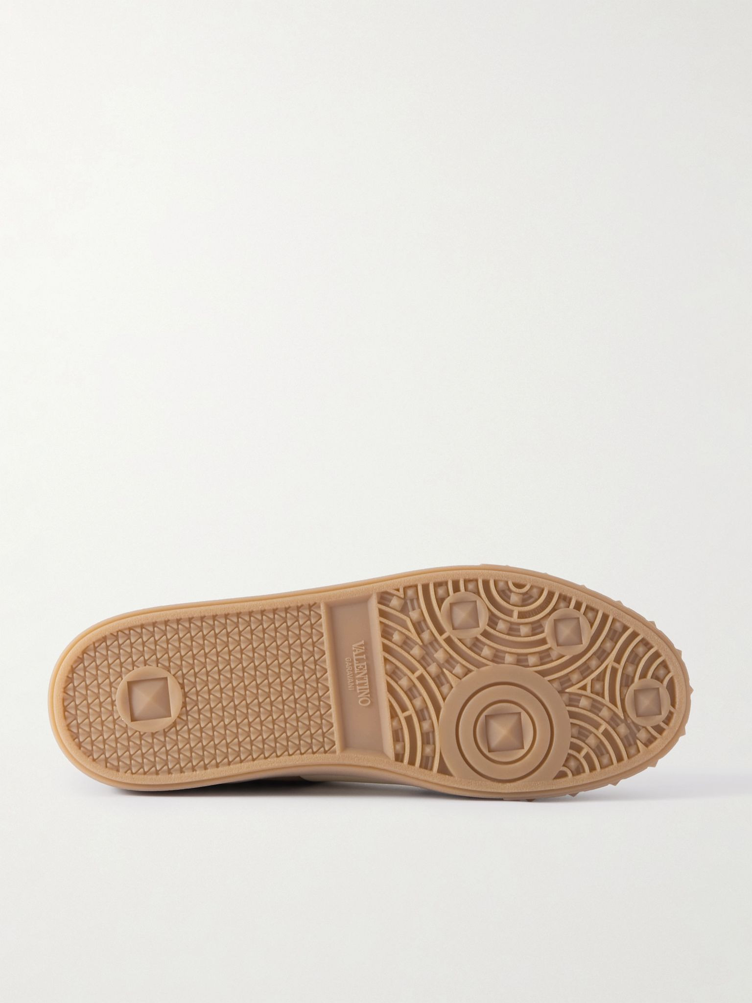 Upvillage Leather-Trimmed Suede Sneakers Brown - 3