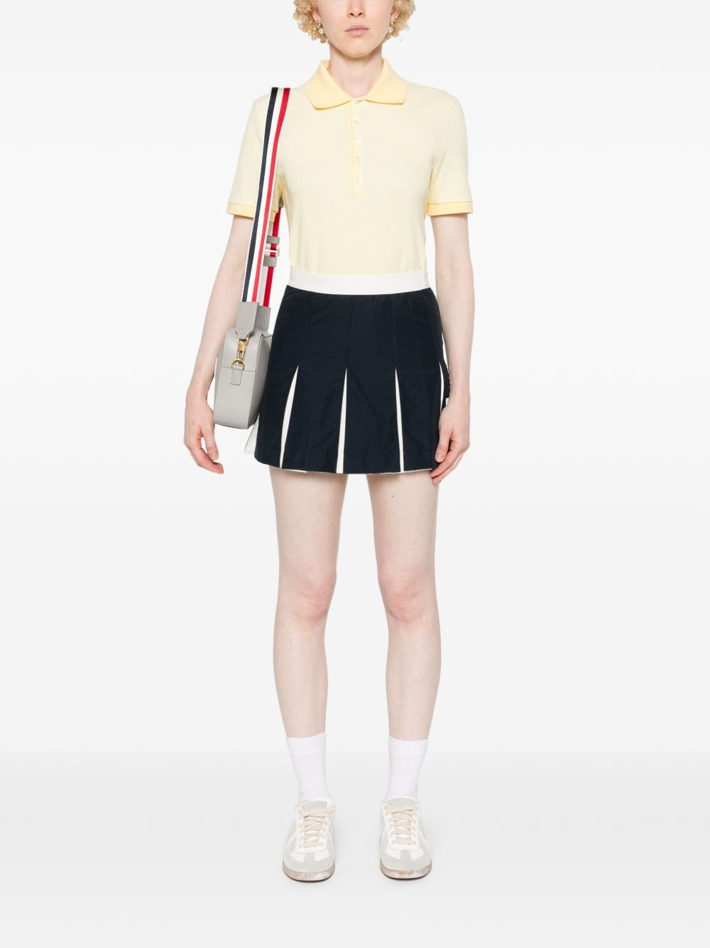 striped logo-patch polo shirt - 2