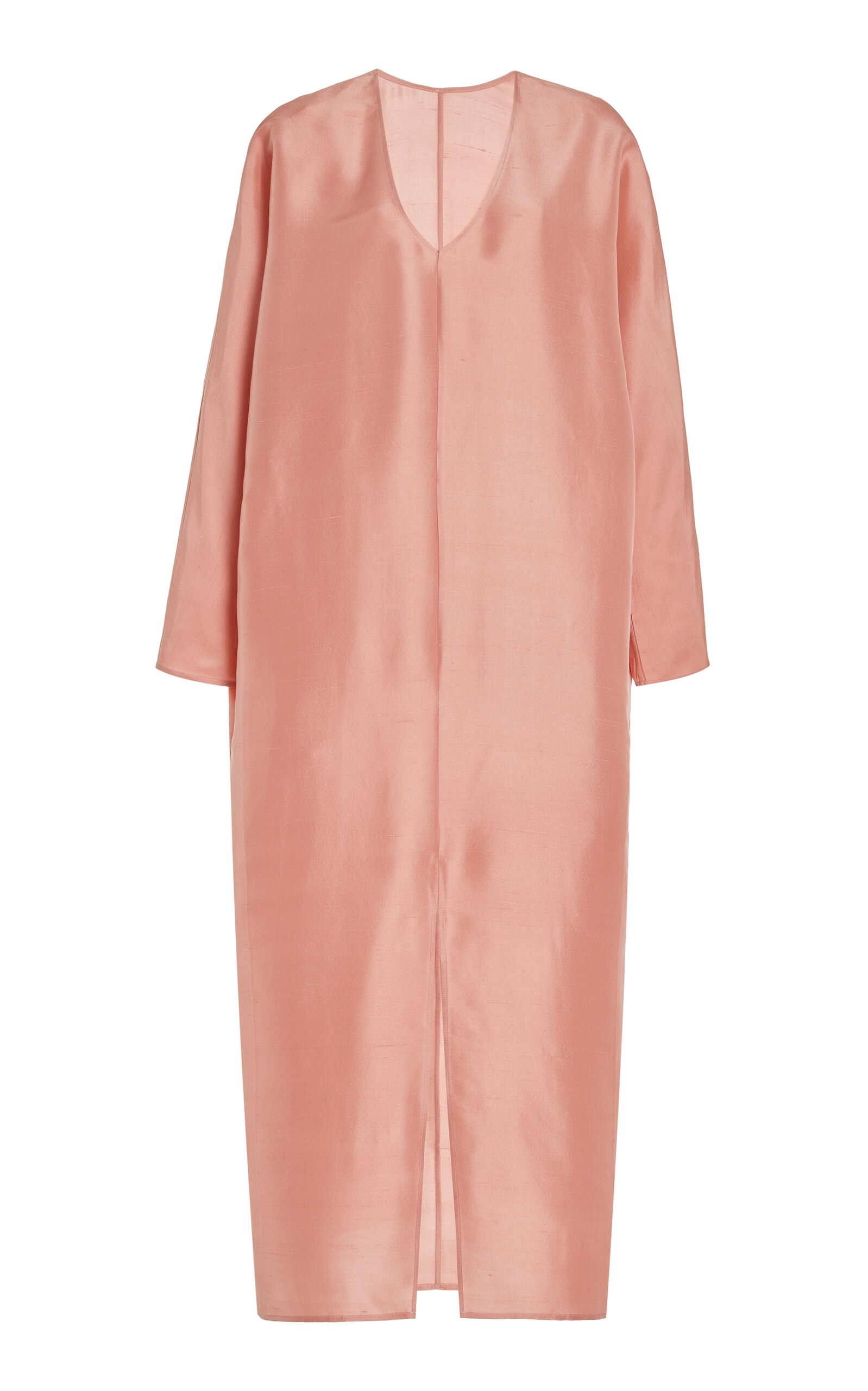Lucine Structured Silk Maxi Dress light pink - 1