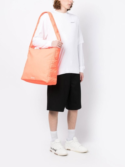 Off-White large logo-print tote bag outlook
