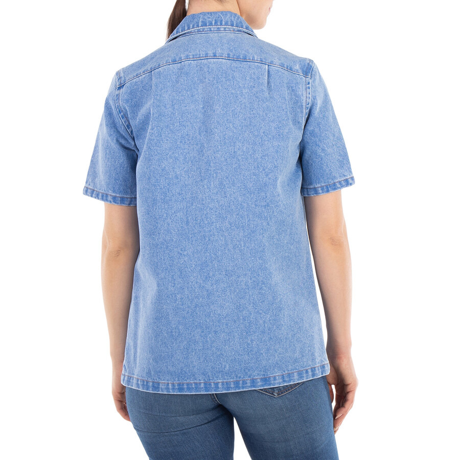 Marni Short Sleeve Denim Logo Shirt - 3