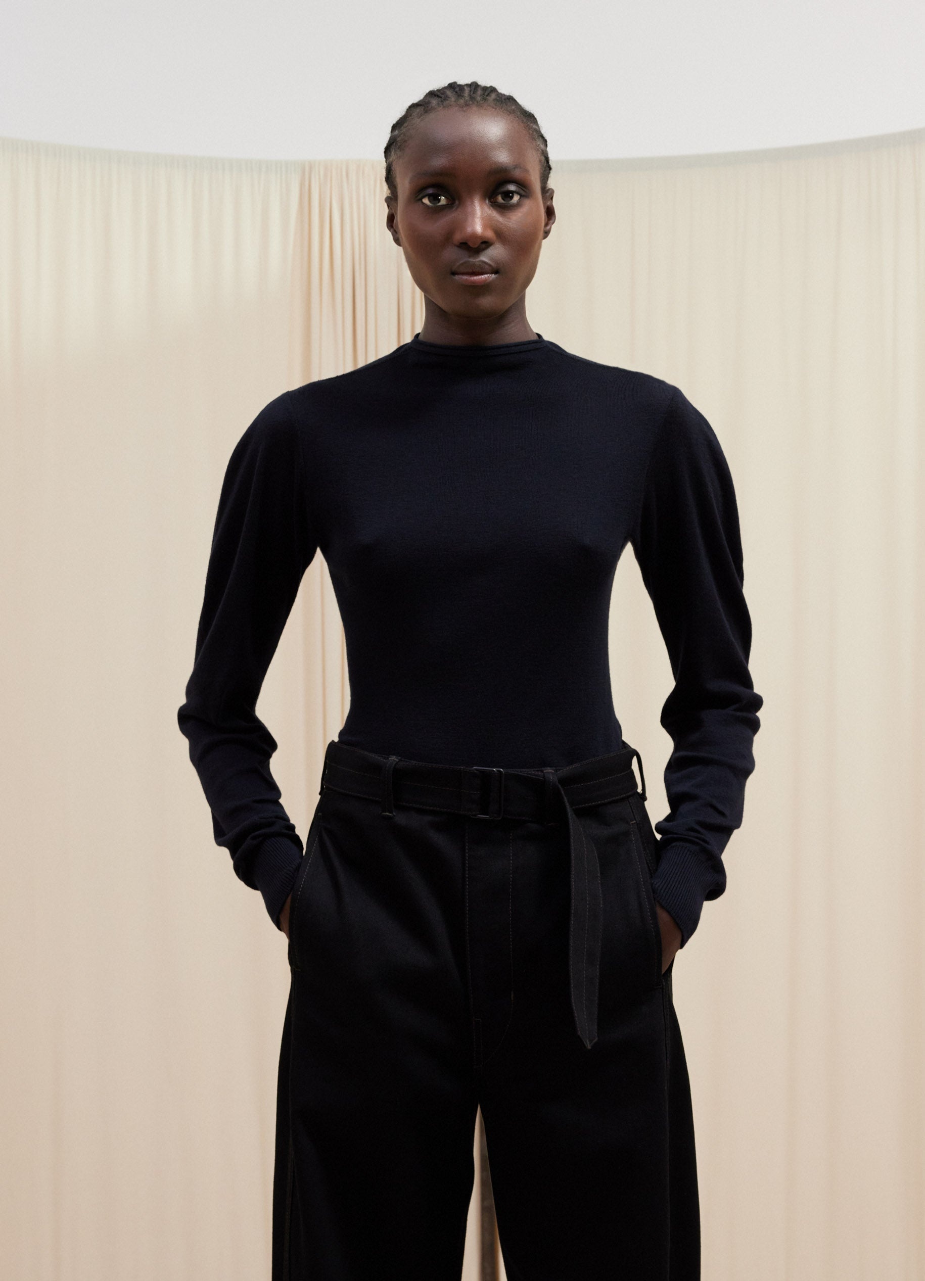 SEAMLESS MOCK NECK JUMPER - 3