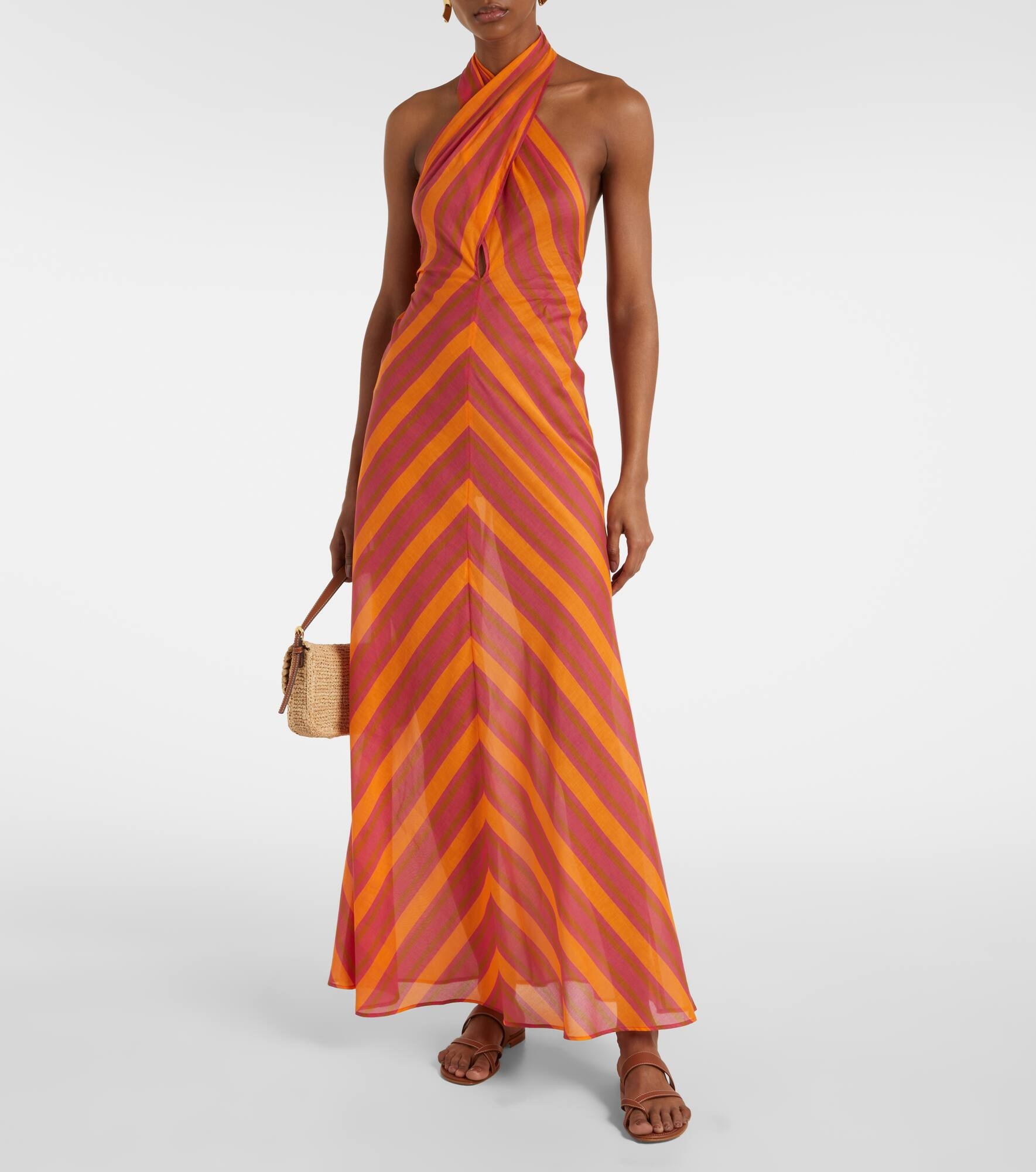 Neree printed cotton voile maxi dress - 2
