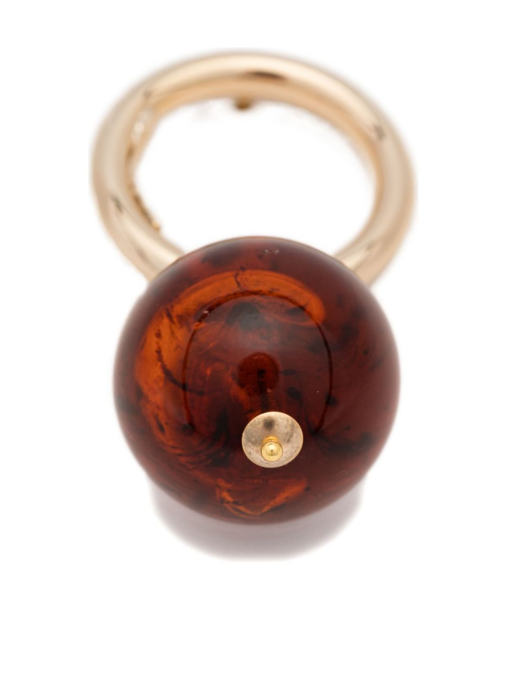 hoop sphere earring - 2