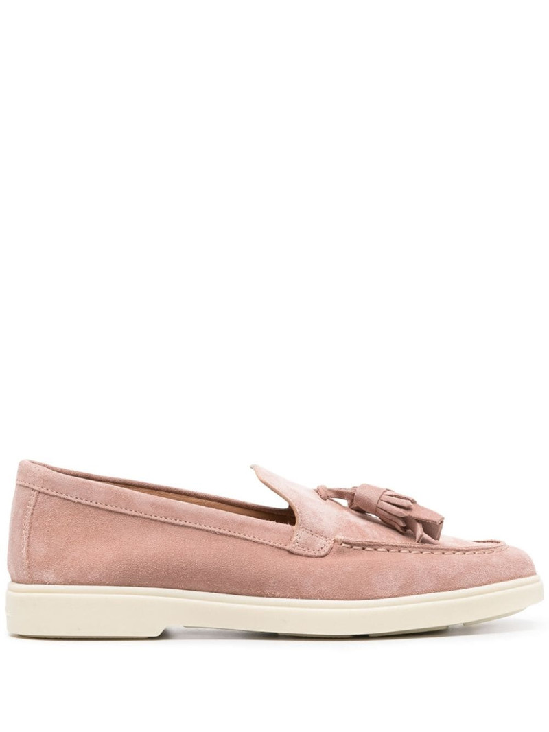 tassel-detail suede loafers 1