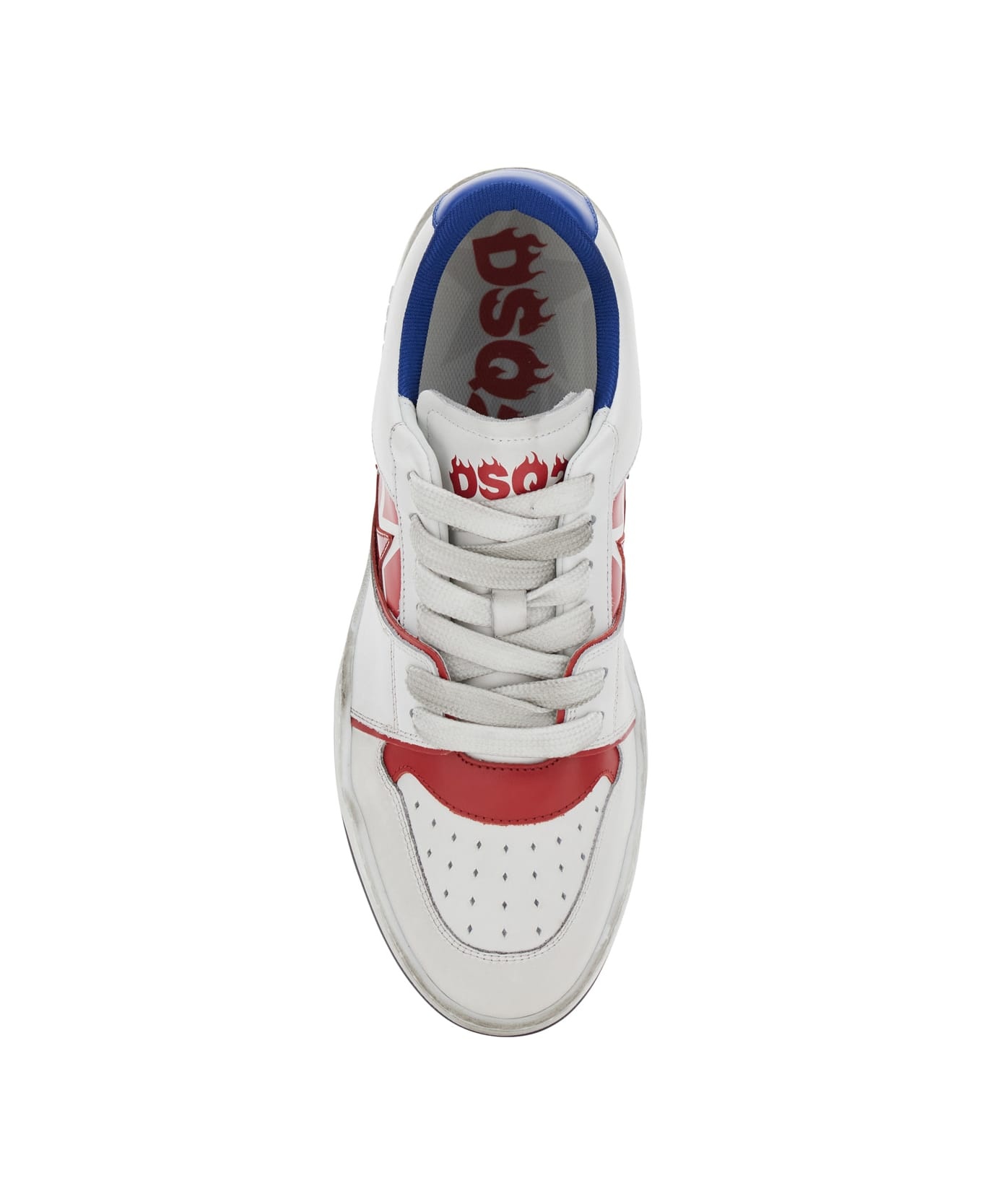 Multicolor Leather Spiker Sneakers - 4