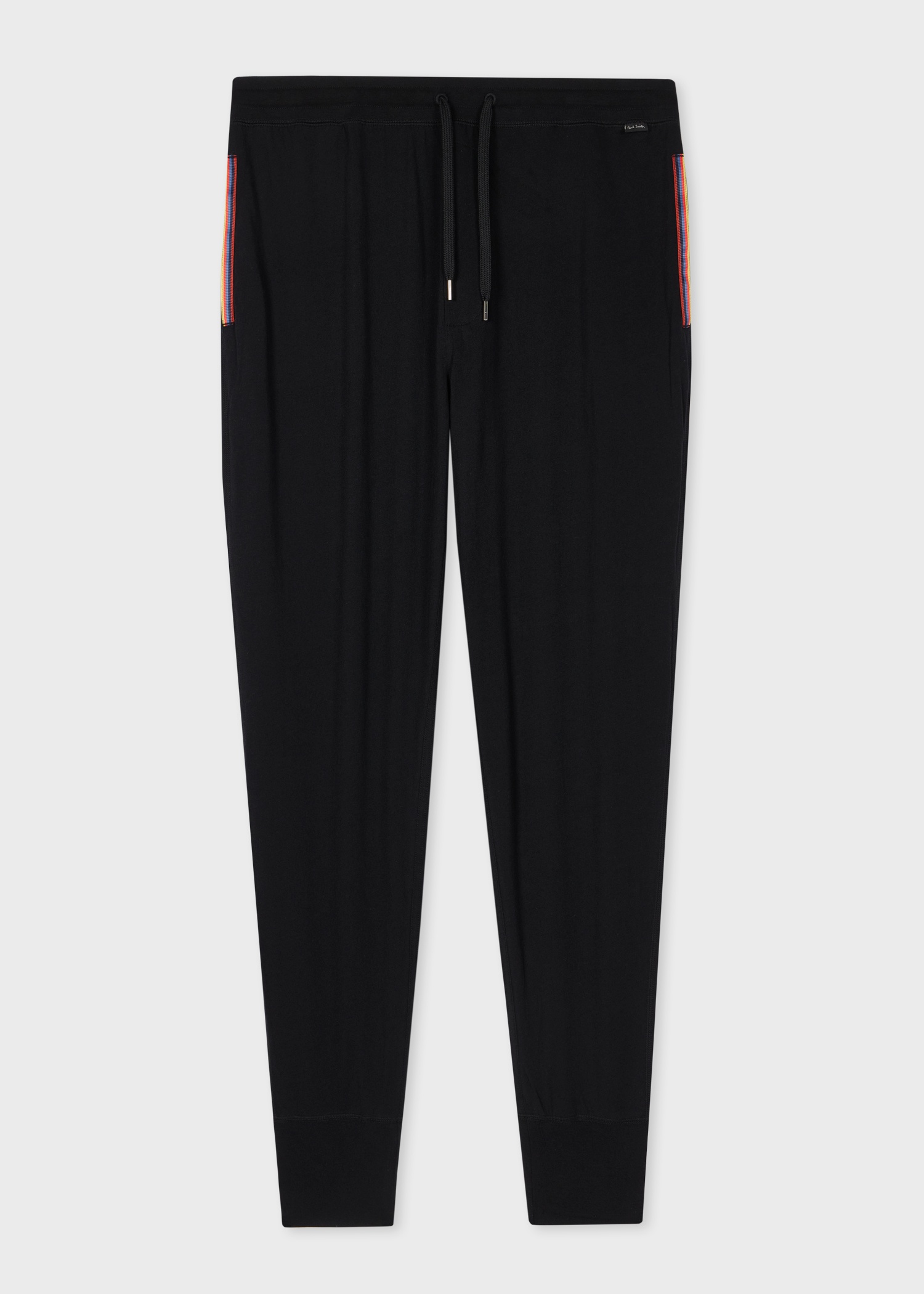 Black Jersey Cotton Lounge Pants - 1