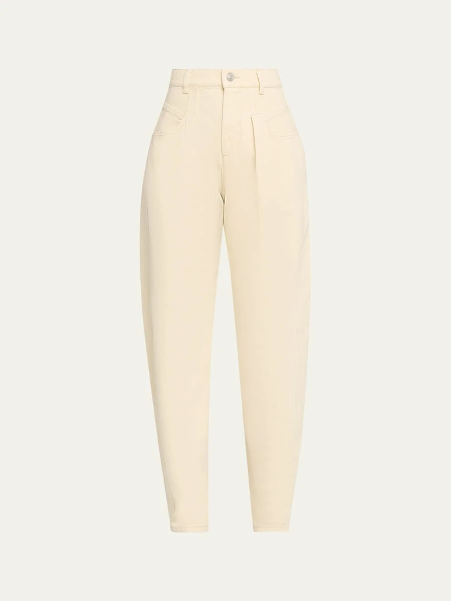 Lisha Straight Mid-Rise Jeans - 1