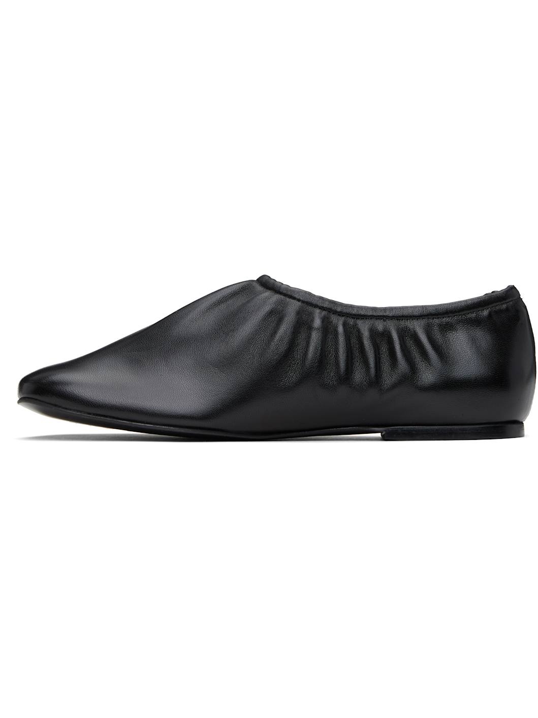 A. P.C. Black Swan Slip-On Ballerina Flats - 3