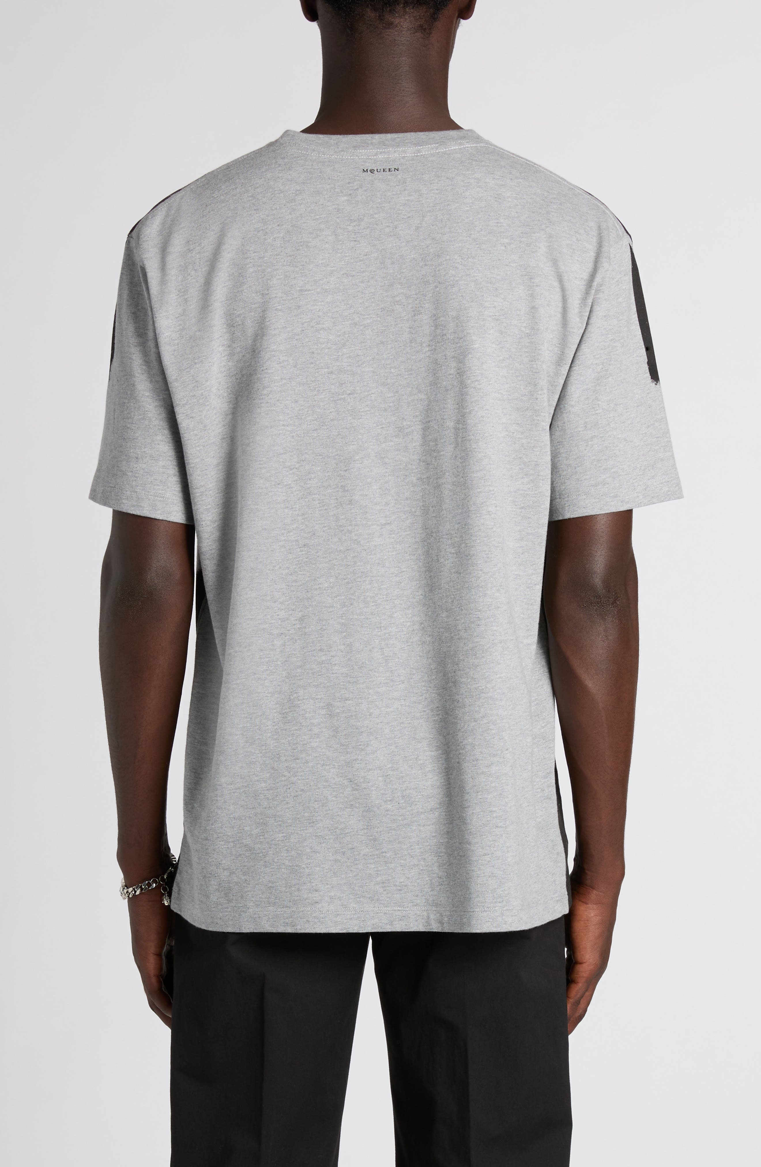McQueen Skull Print Graphic T-Shirt in Grey/Grey at Nordstrom - 3