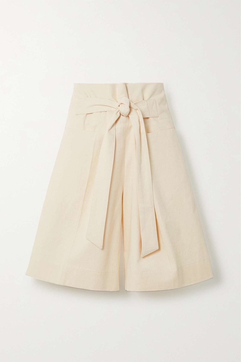 Belted cotton-twill 반바지 1