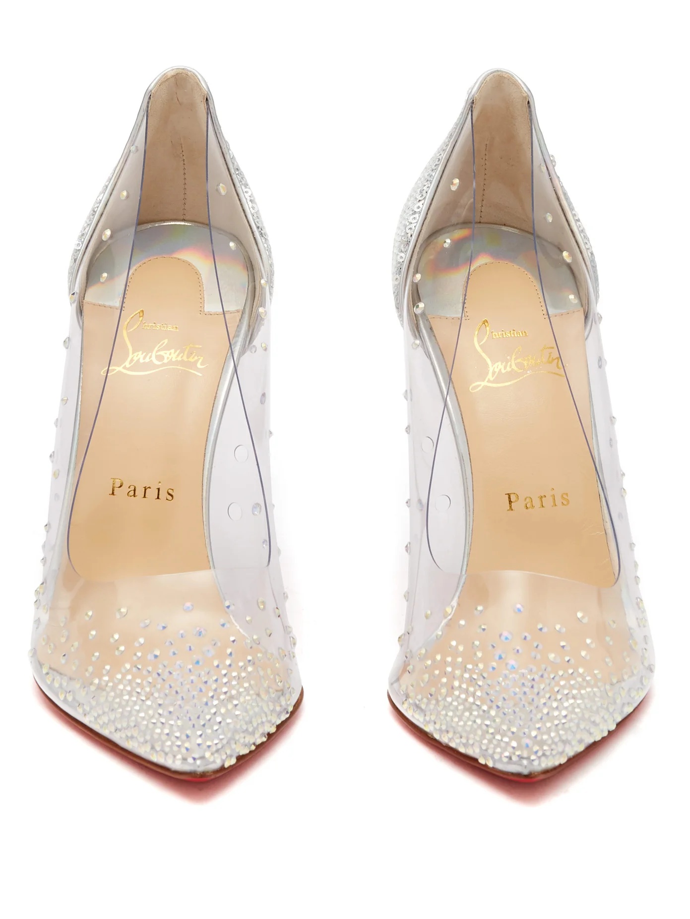 Degrastrass 100 crystal-embellished PVC pumps - 5