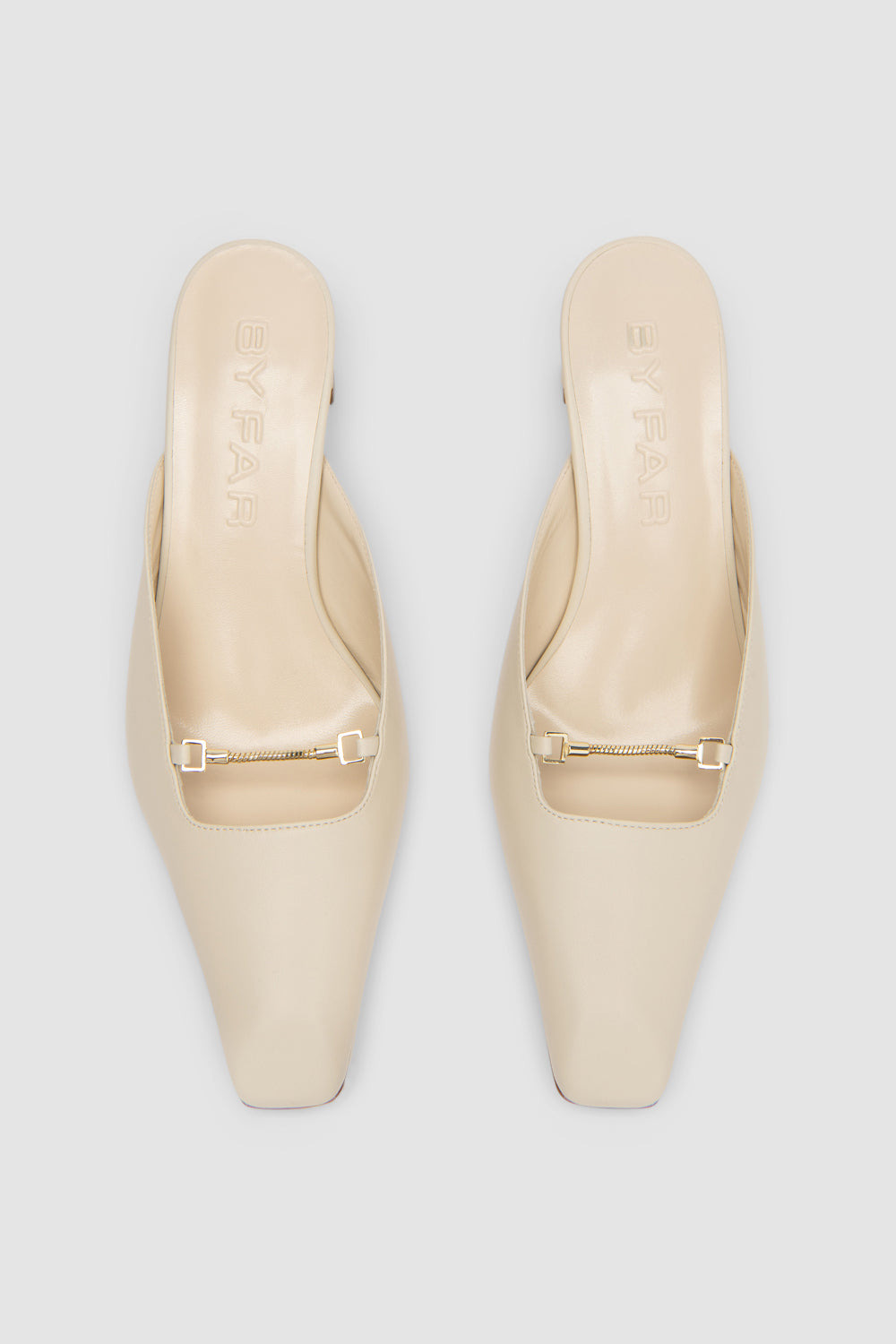 Leda Limewash Lamb Nappa Leather Mule - 3