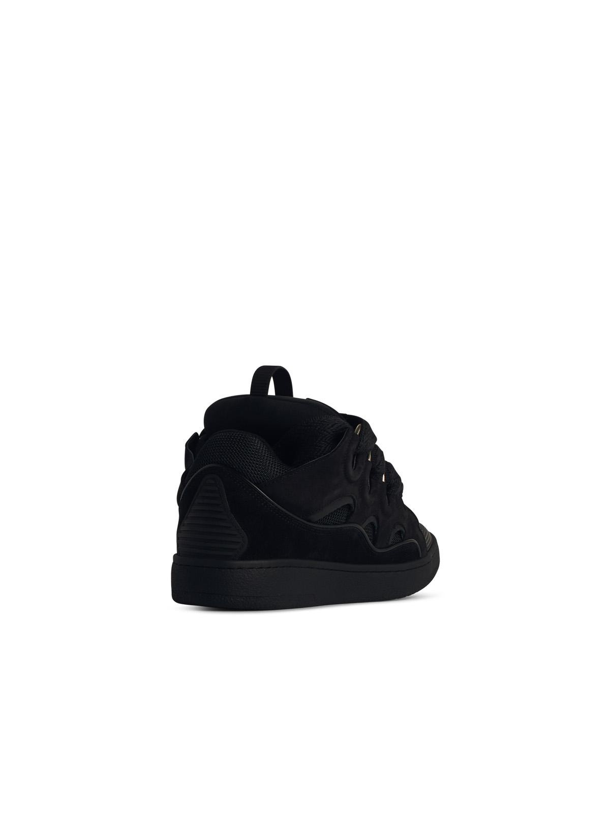 Lanvin 'Curb' Black Leather Blend Sneakers Men - 3