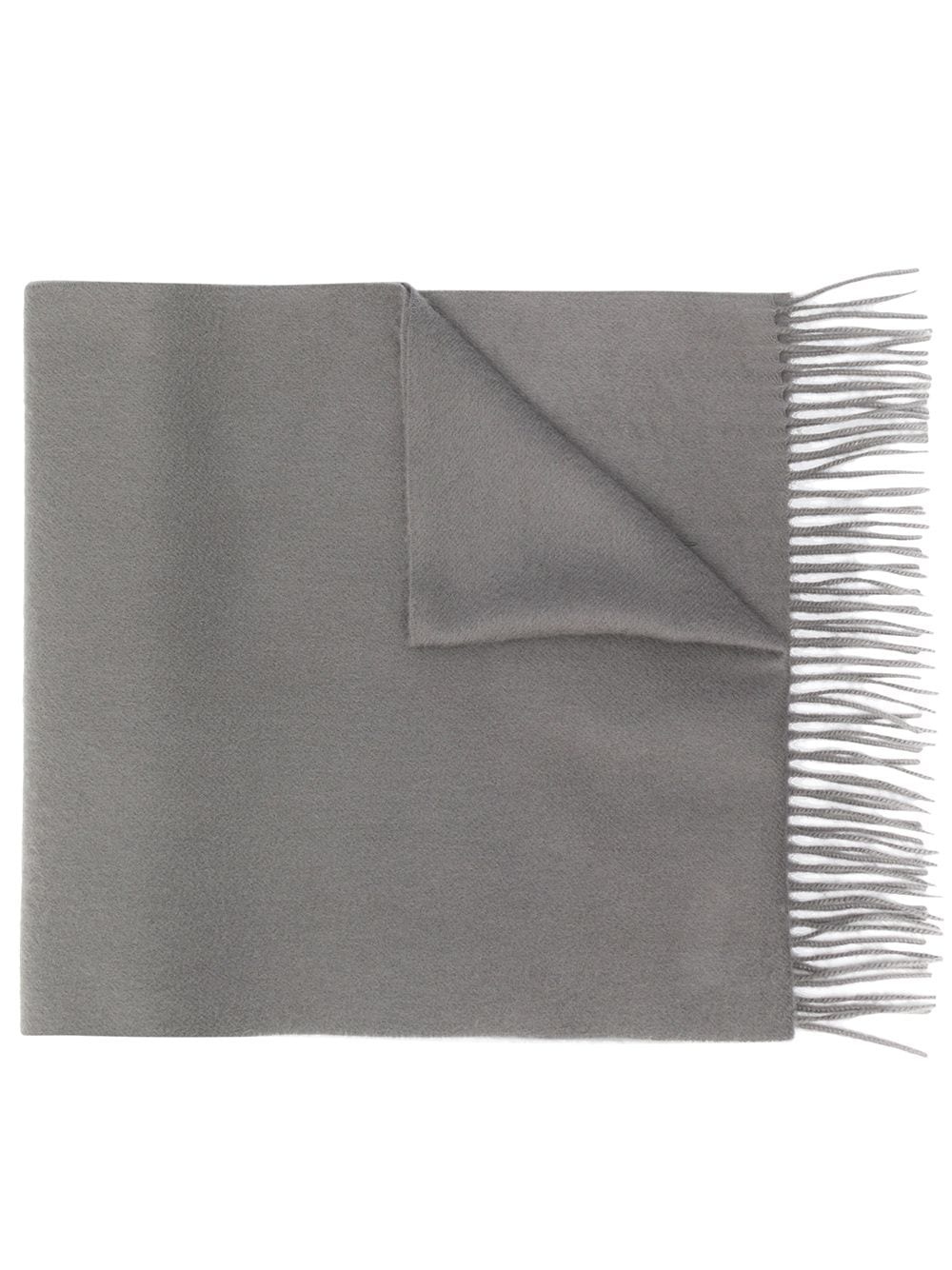 Grey Cashmere Embroidered Scarf | ACC-013/E - 1