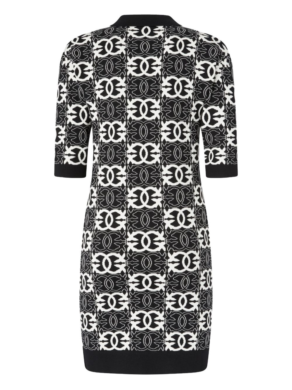logo-print polo-neck day dress - 2