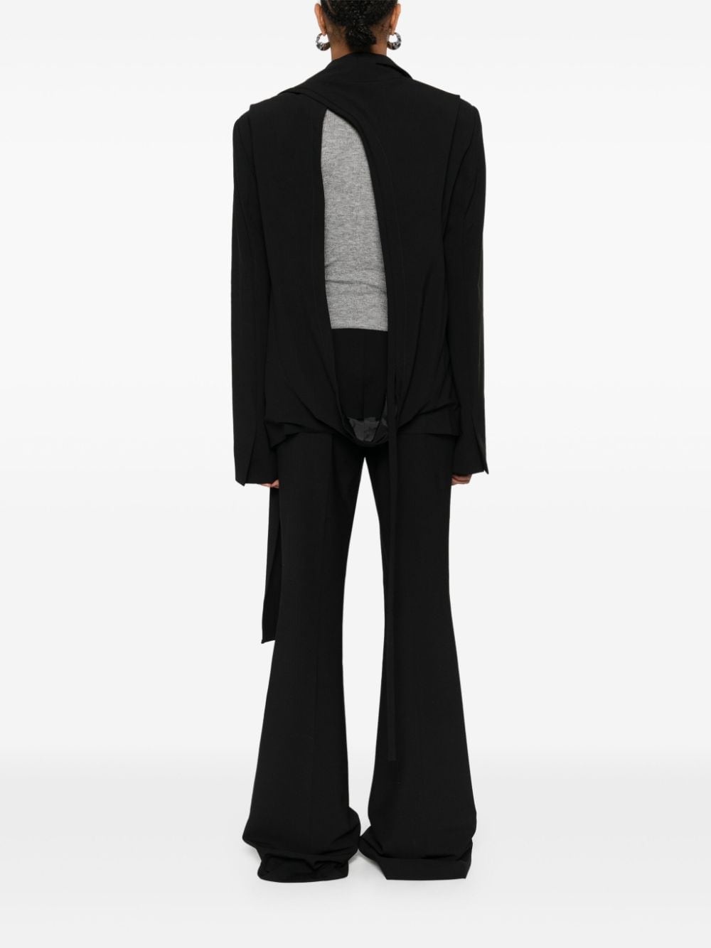 open-back blazer - 4