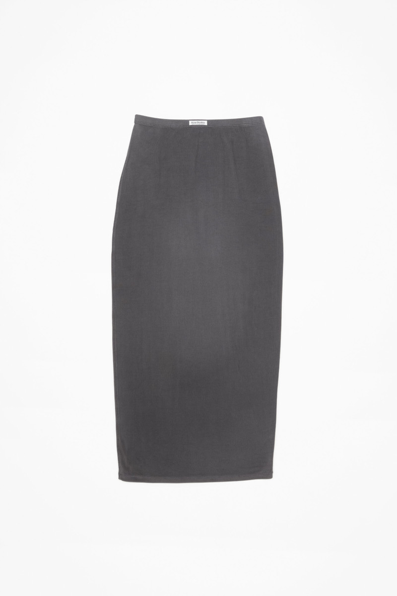 Fitted skirt - Black - 1