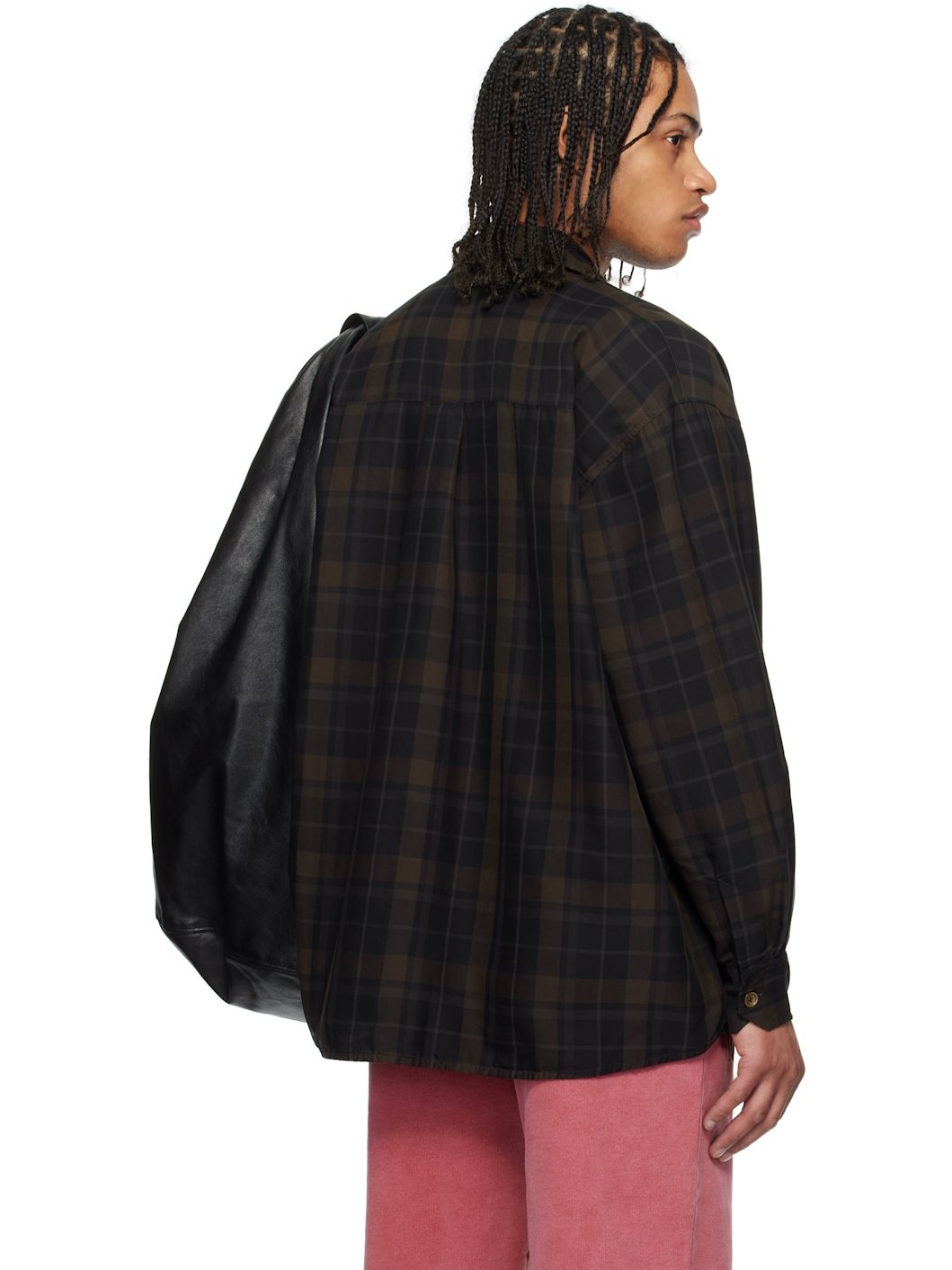Black & Brown Borrowed Shirt - 3