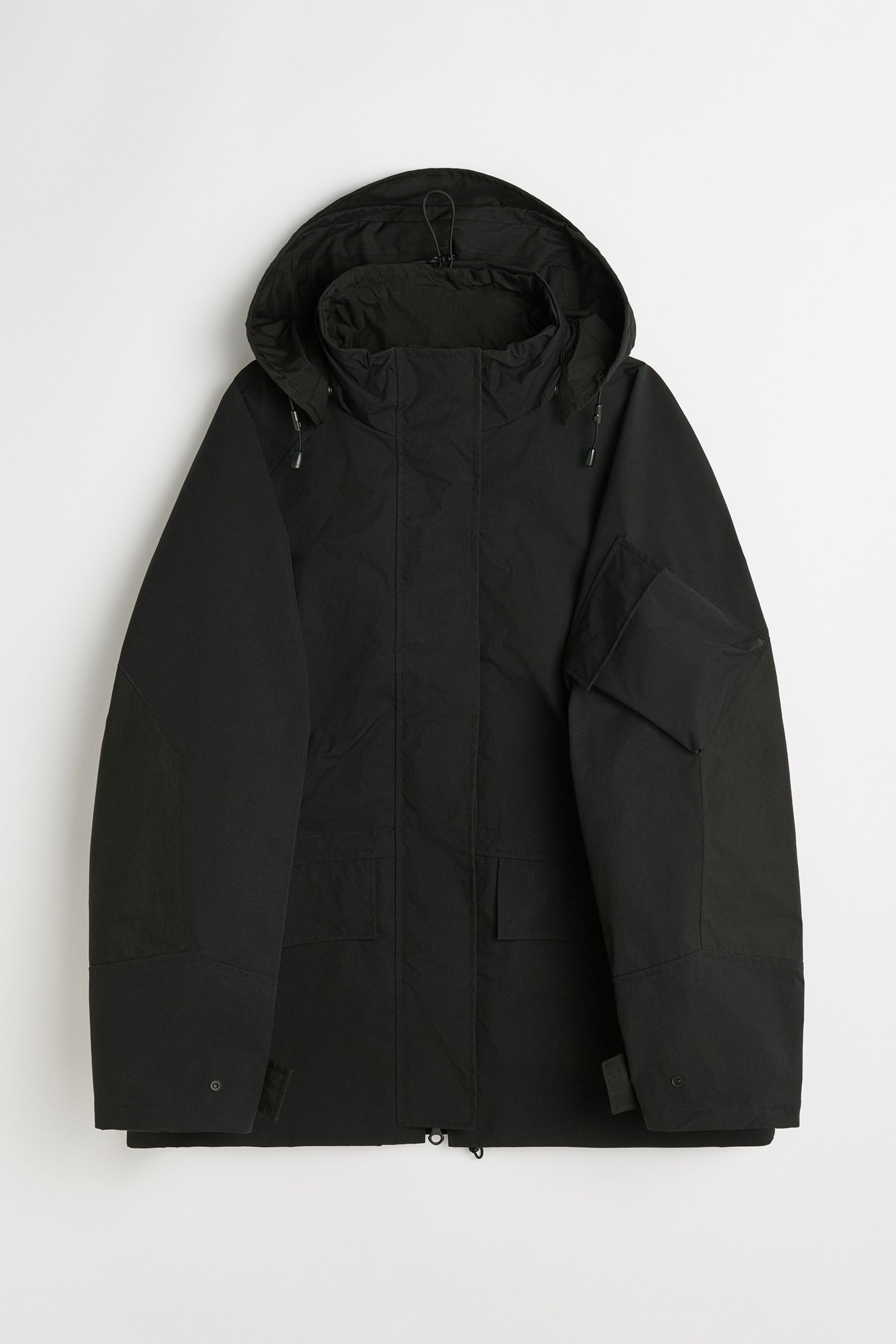 Deck Jacket Static Black Papyrus Poly - 1