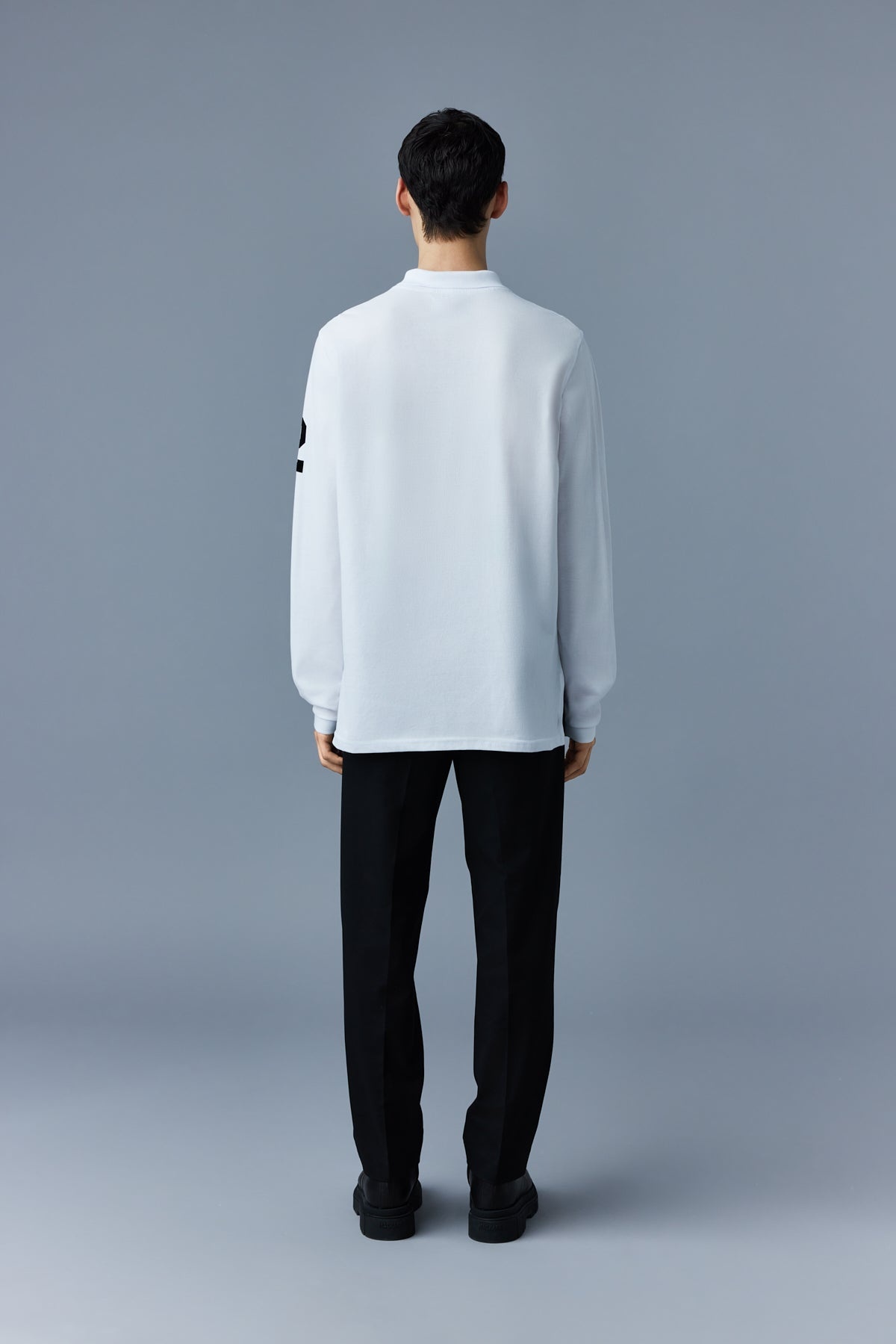 BRETT Long-sleeve pique polo - 4