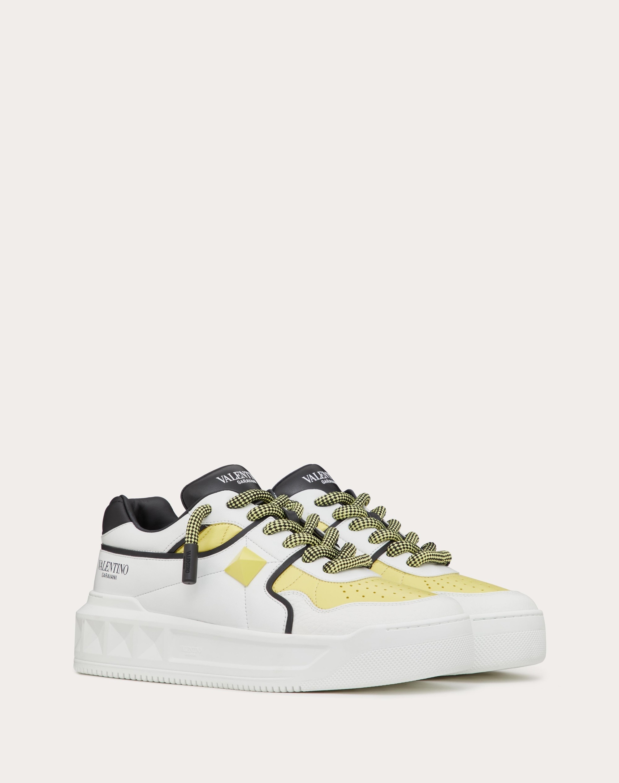 ONE STUD XL NAPPA LEATHER LOW-TOP SNEAKER - 2
