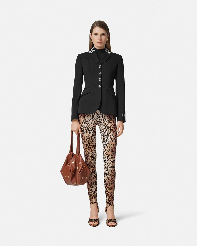 VERSACE Dalmatian Wool Gabardine Riding Jacket outlook