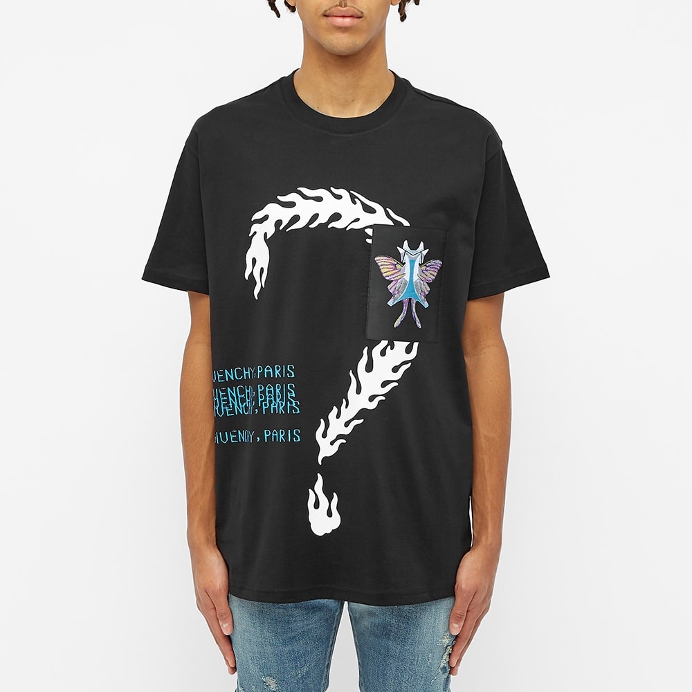 Givenchy Oversized Burning Question Tee - 4