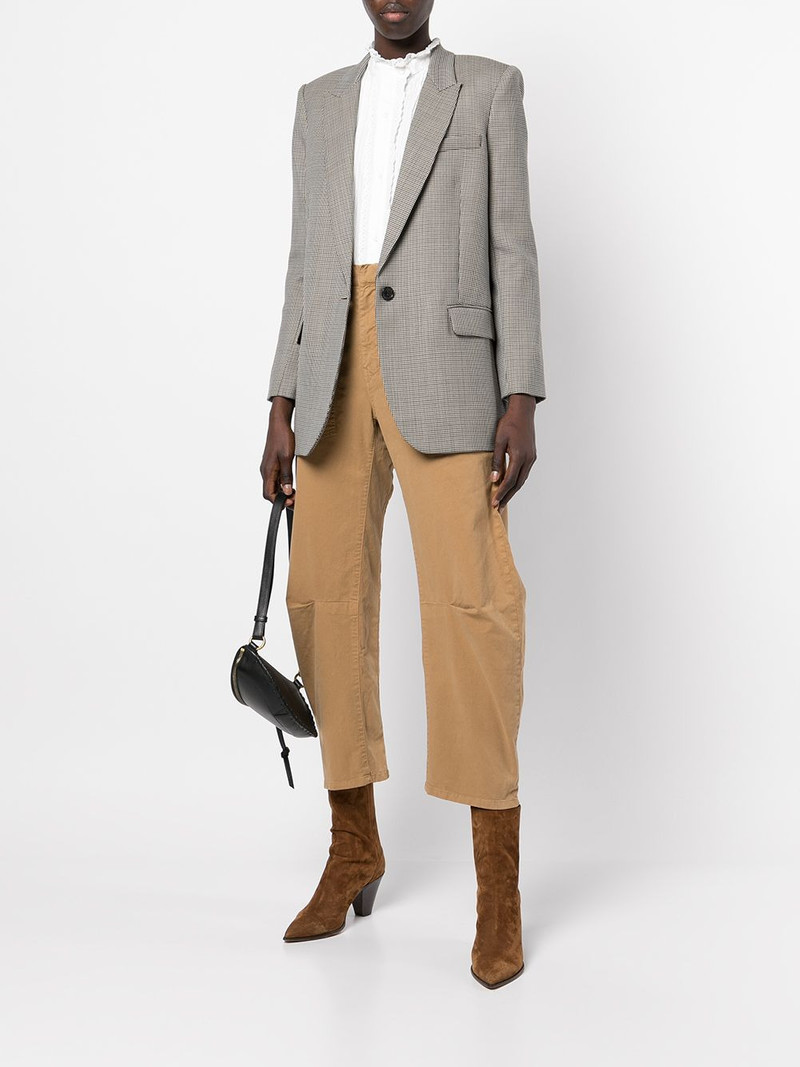 NILI LOTAN Shon cropped angular-leg trousers outlook