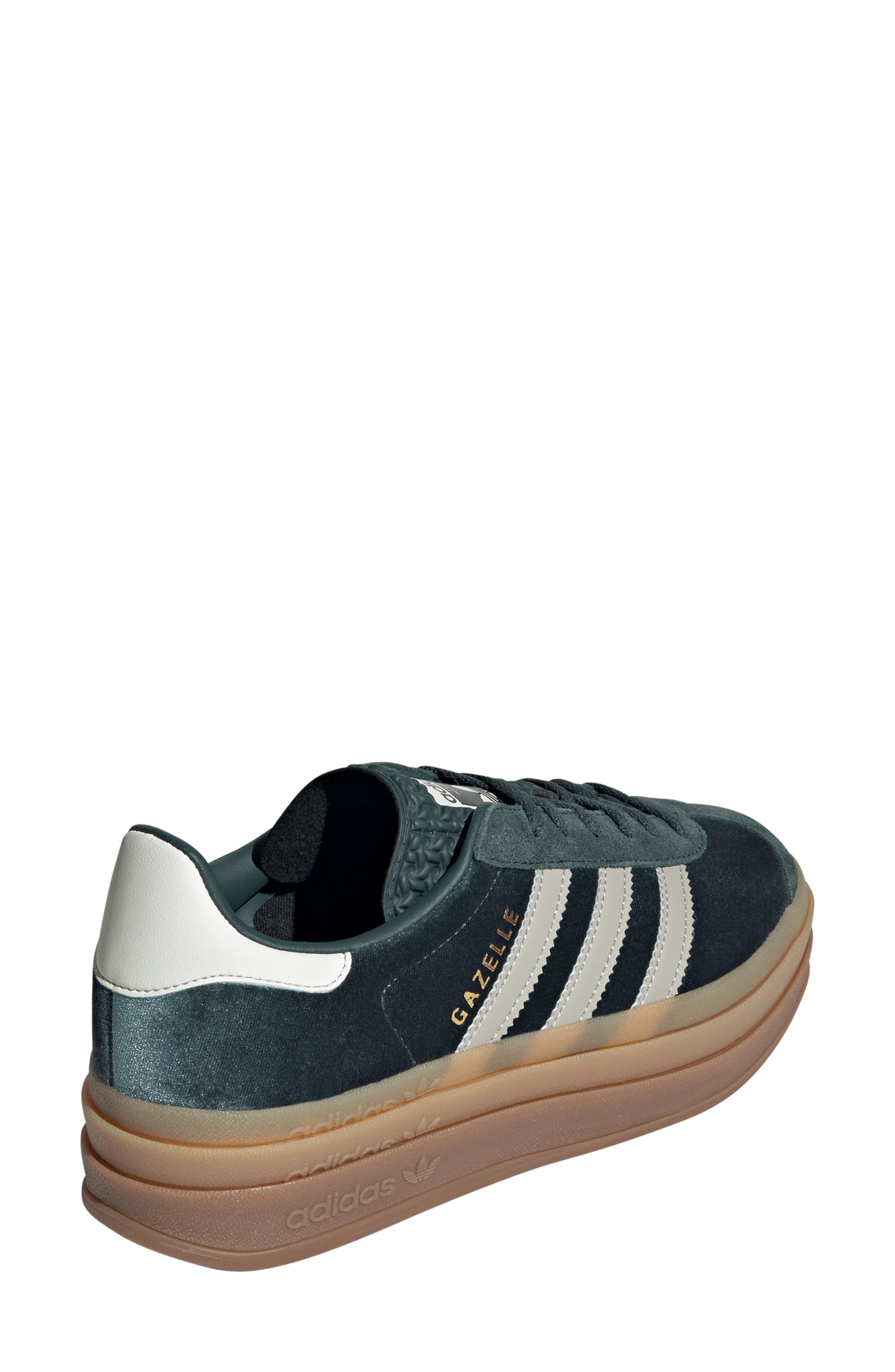 adidas Gazelle Bold Platform Sneaker in Green/Putty/Mineral Green at Nordstrom - 2