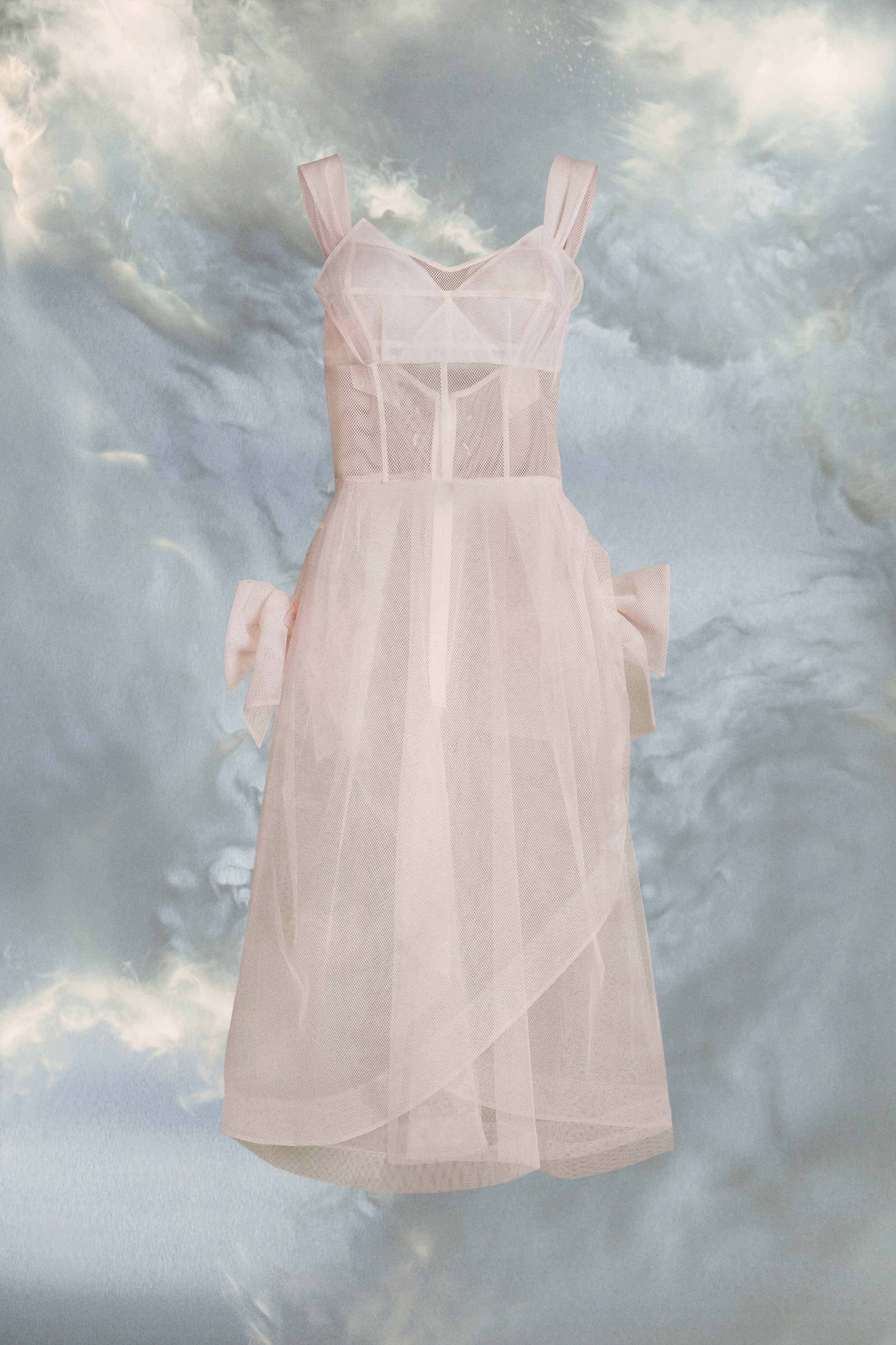Tulle midi dress - 1