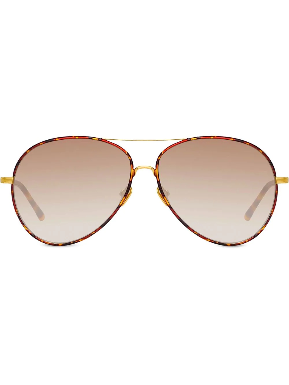 Shell print aviator sunglasses - 1