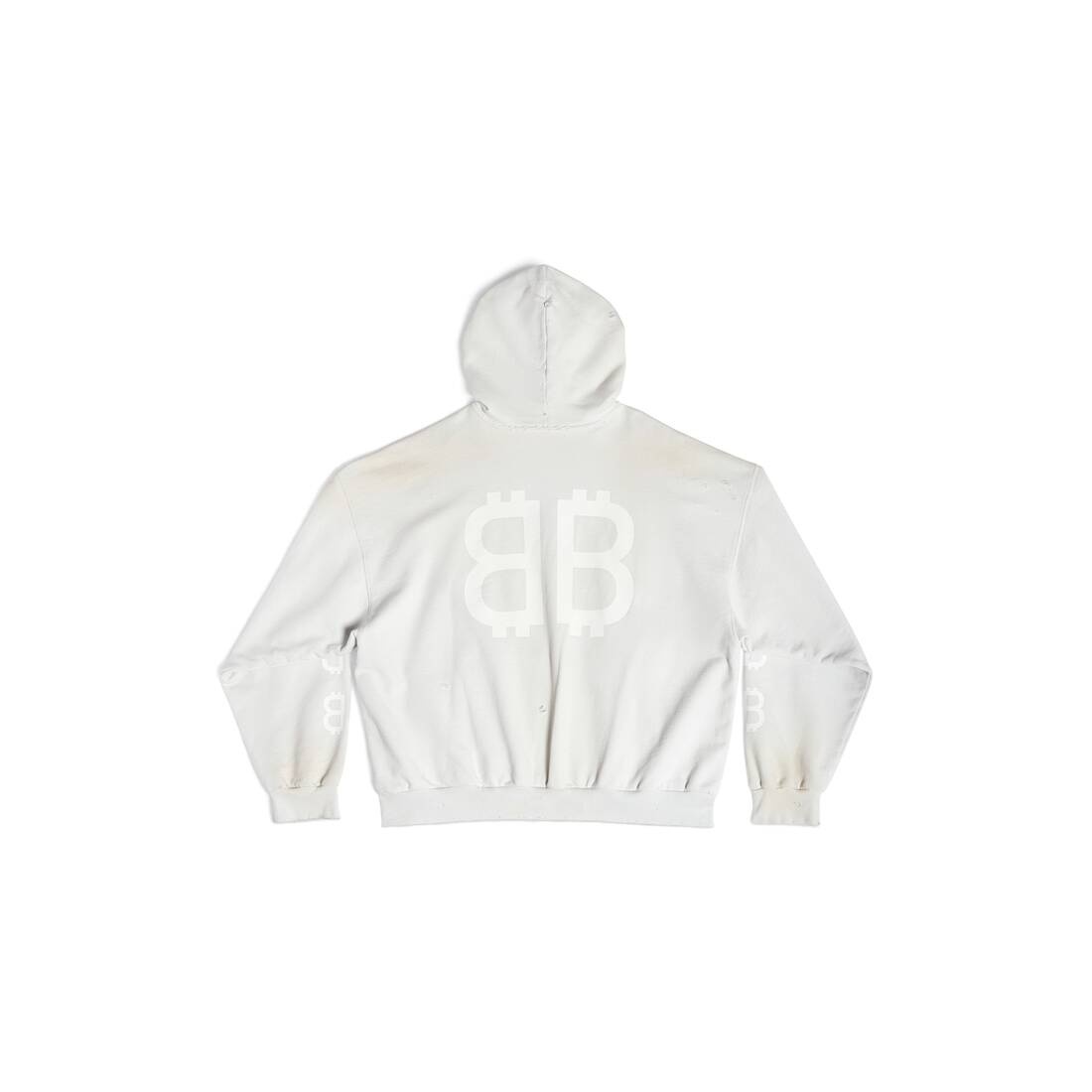 Men's Crypto Hoodie Medium Fit in White - 2