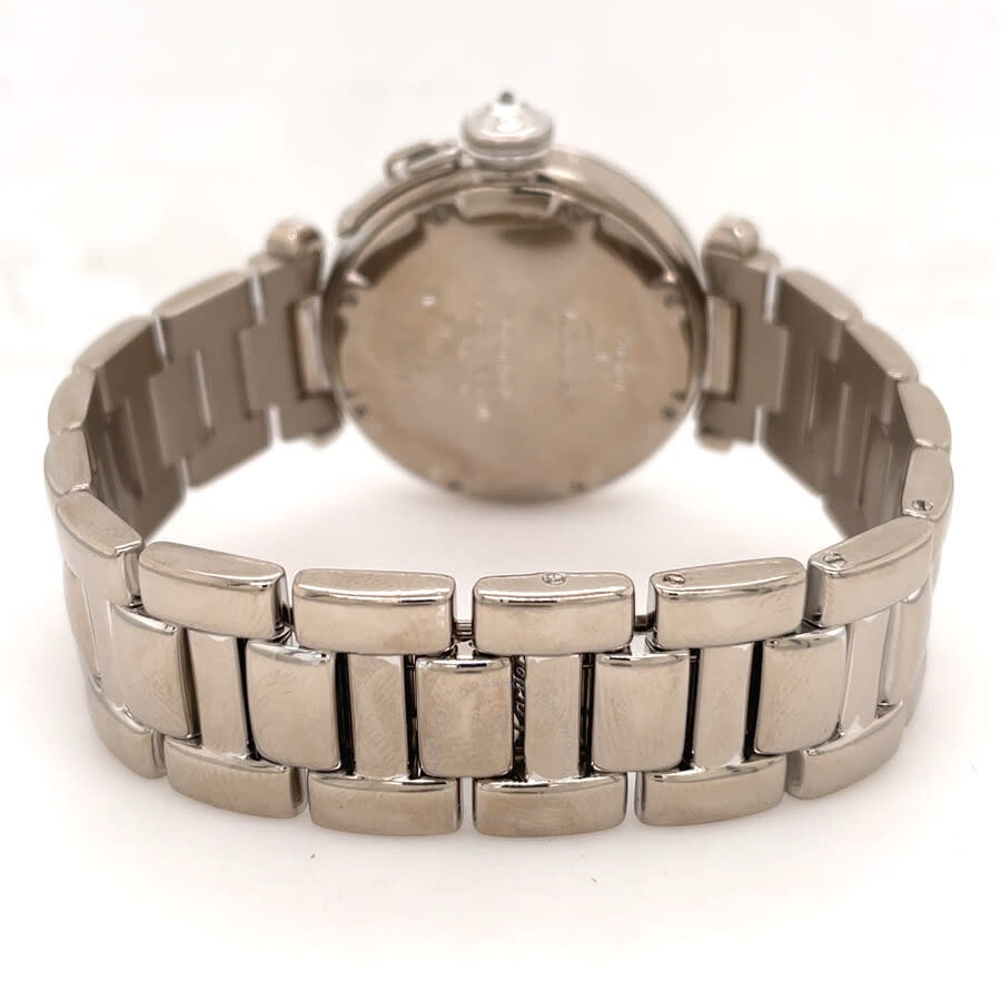 Pre-owned Cartier Pasha Automatic Diamond Silver Dial Ladies Watch 2308 - 2