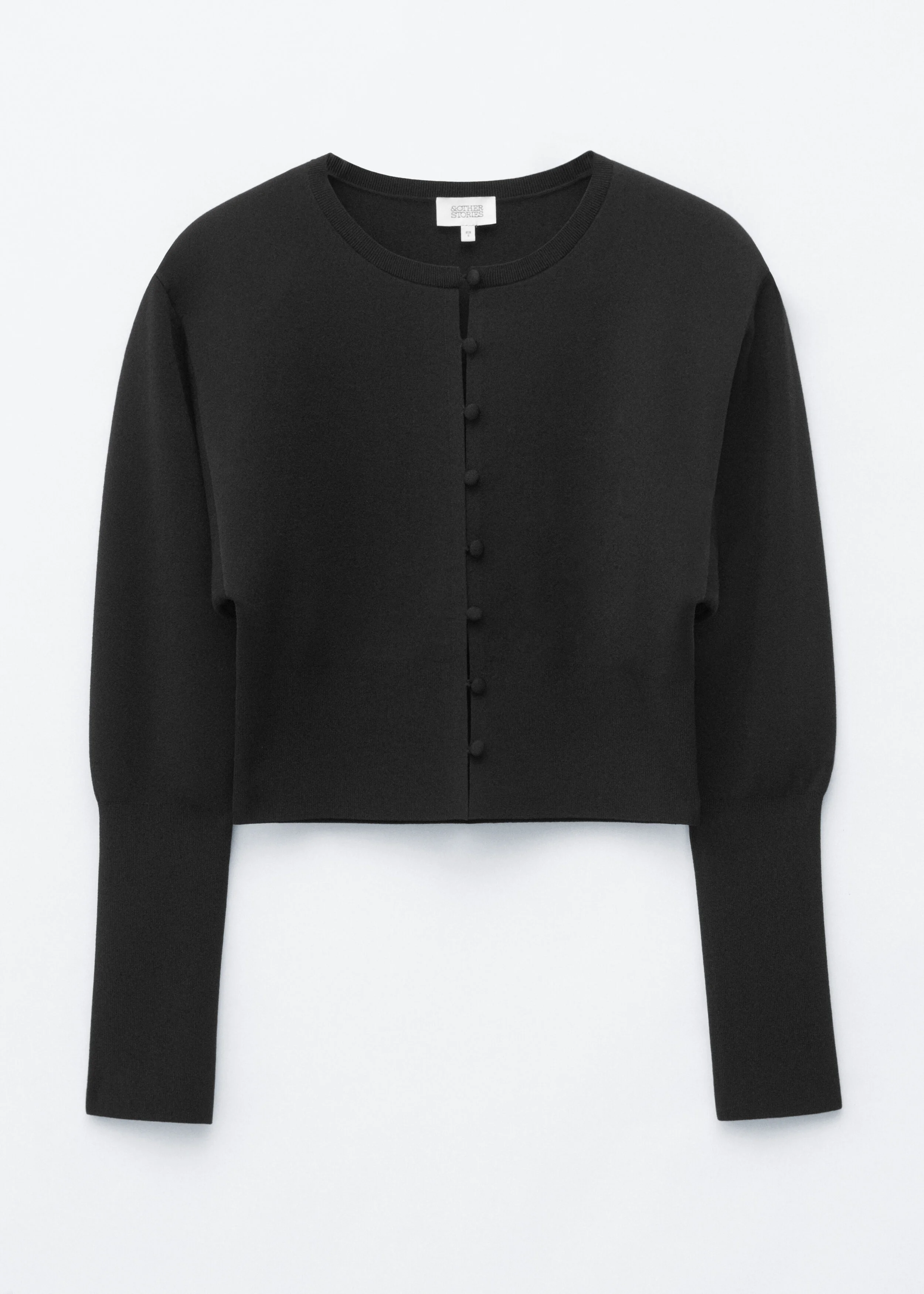 Button Loop Slim Cardigan - 1