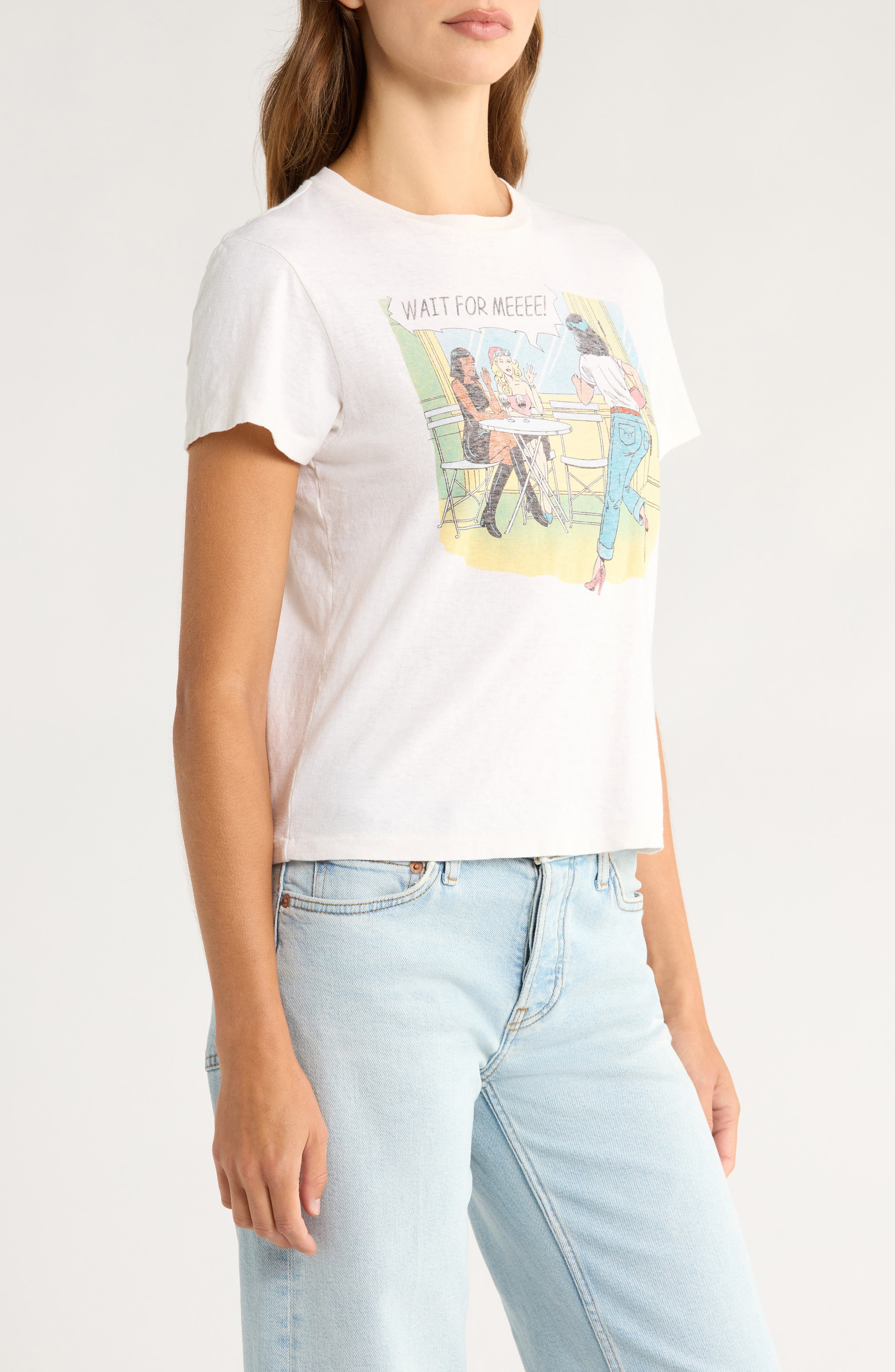 Re/Done Classic Graphic T-Shirt in Vintage White at Nordstrom - 3
