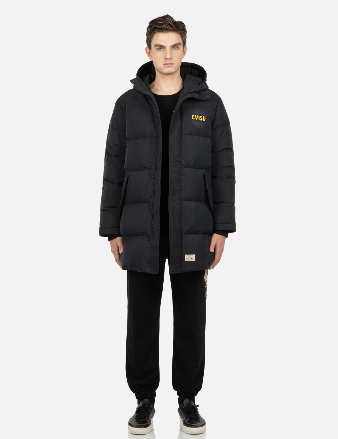 EVISU SQUAD DAICOCK PRINT DOWN COAT - 6