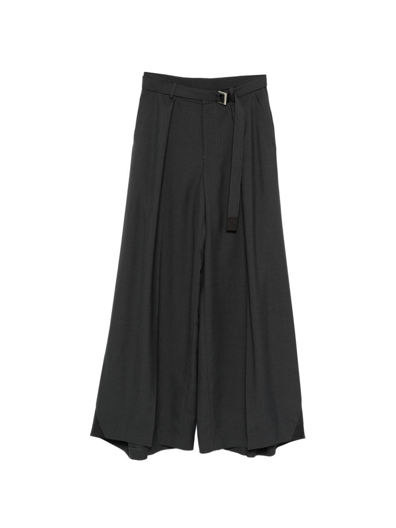 belted pleated trousers 1