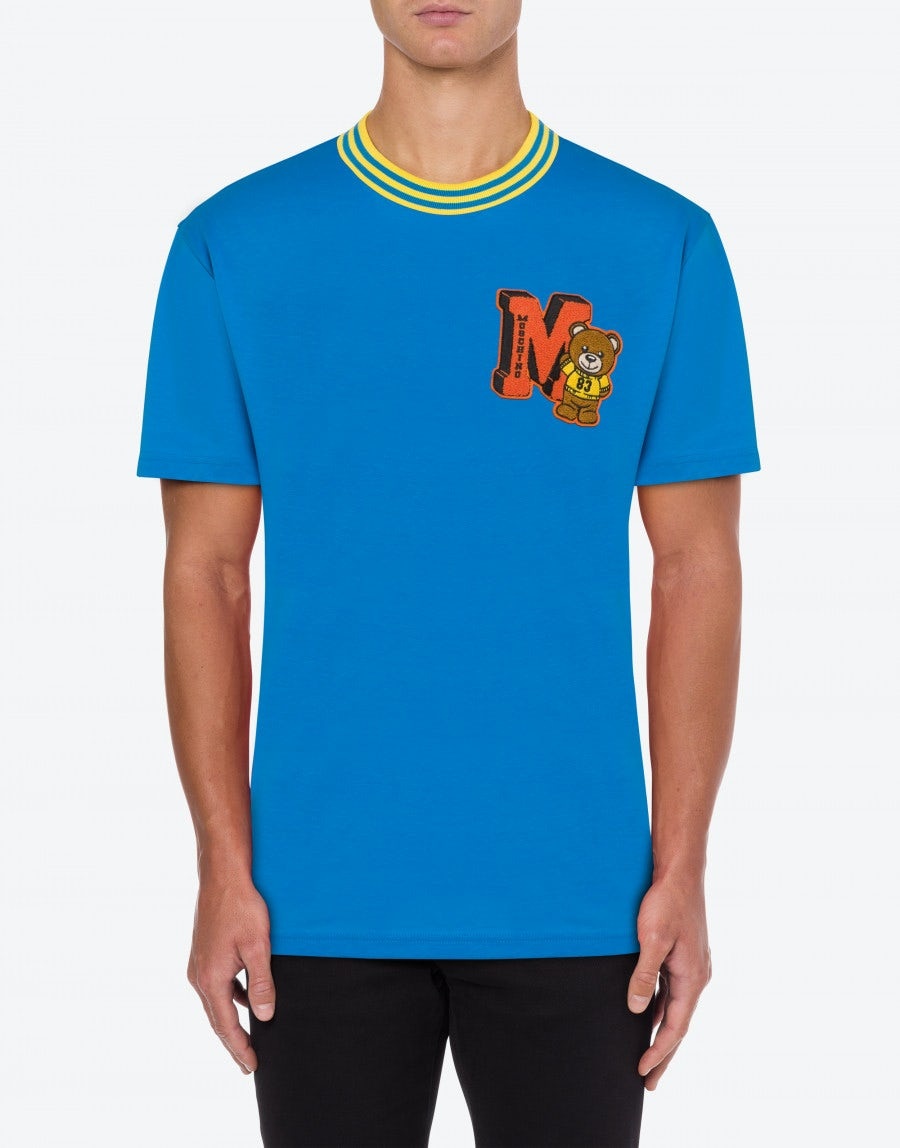 VARSITY TEDDY BEAR ORGANIC JERSEY T-SHIRT - 2