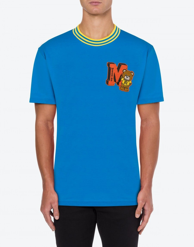 Moschino VARSITY TEDDY BEAR ORGANIC JERSEY T-SHIRT outlook