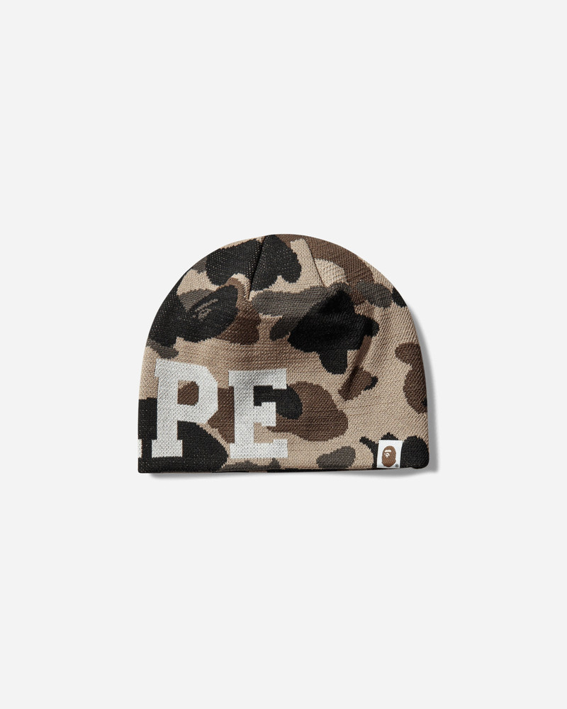 A BATHING APE® 1st Camo Knit Cap Yellow outlook