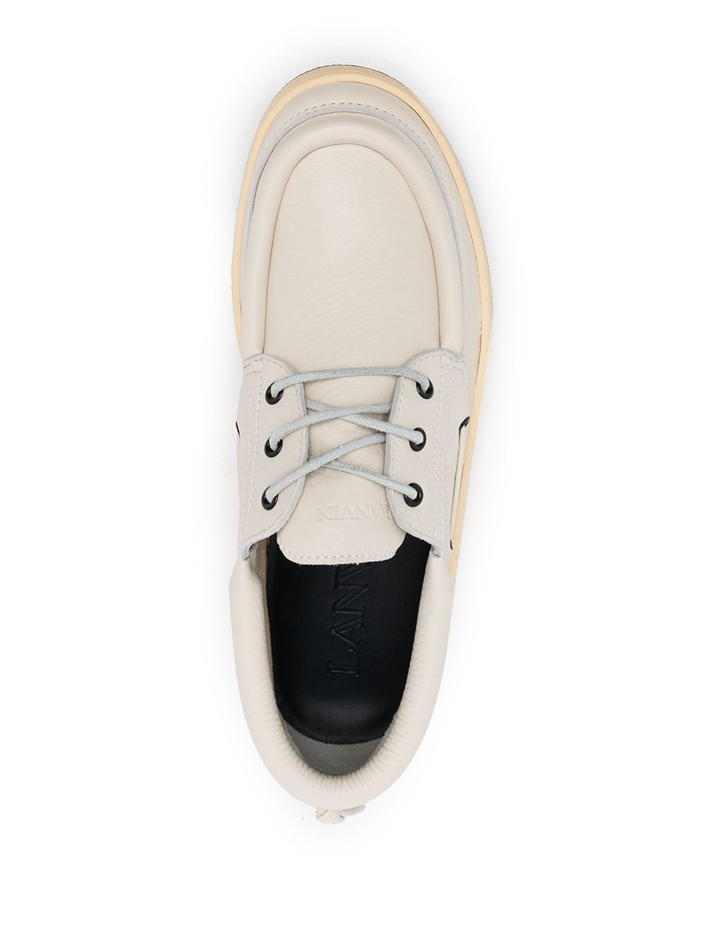 lace-up boat shoes - 4