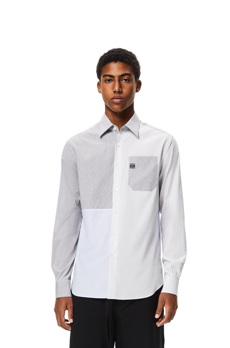 Patchwork shirt in check cotton 3