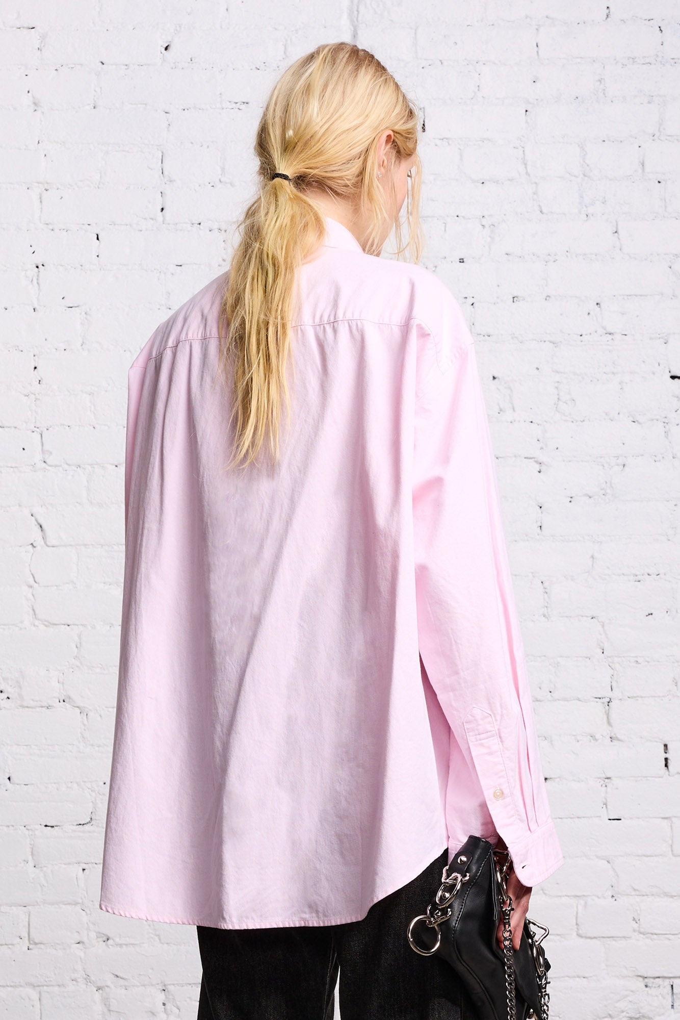 LONG SLEEVE BUTTON-UP - LIGHT PINK - 6