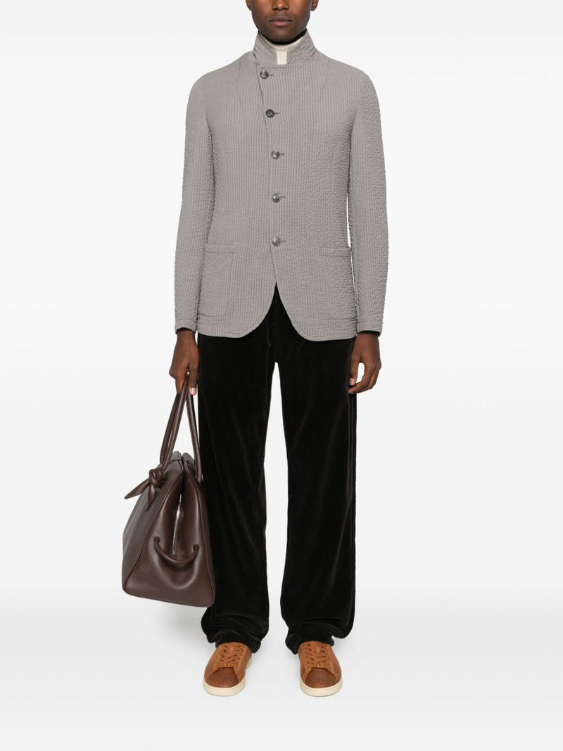 EMPORIO ARMANI virgin wool blend shirt jacket outlook