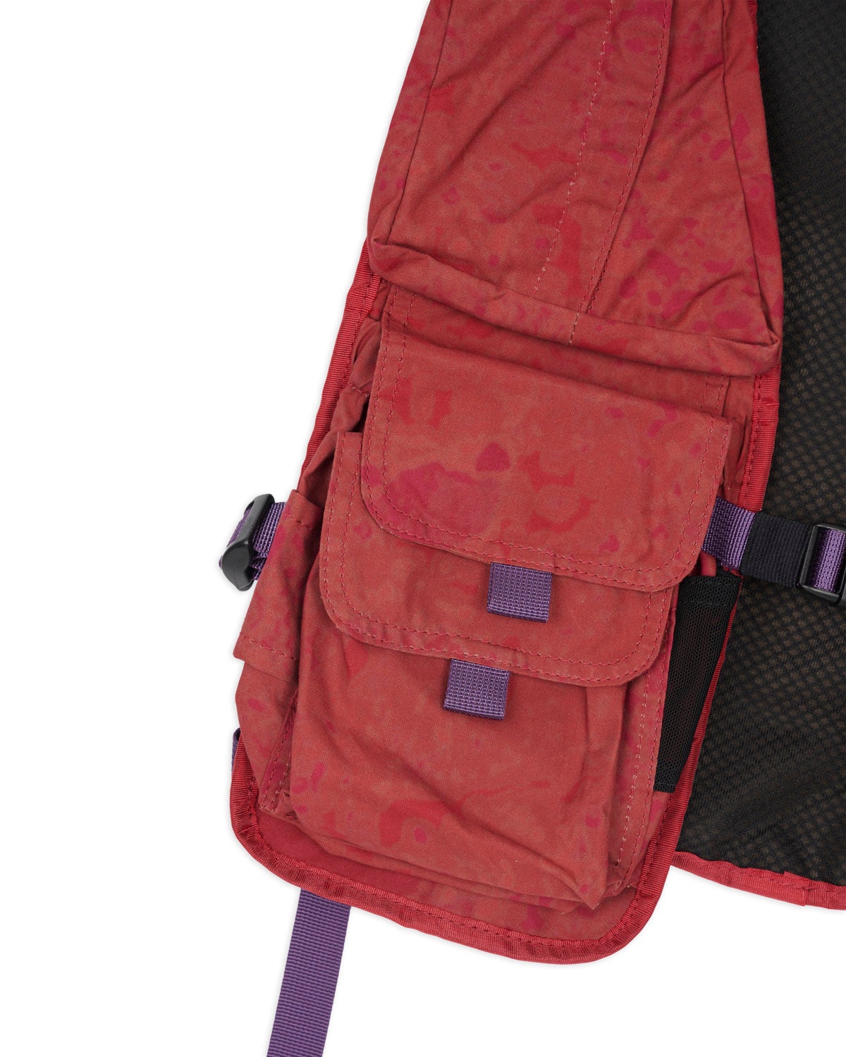 Brain Dead x South2 West8 Fishing Vest Pack - Pink - 3