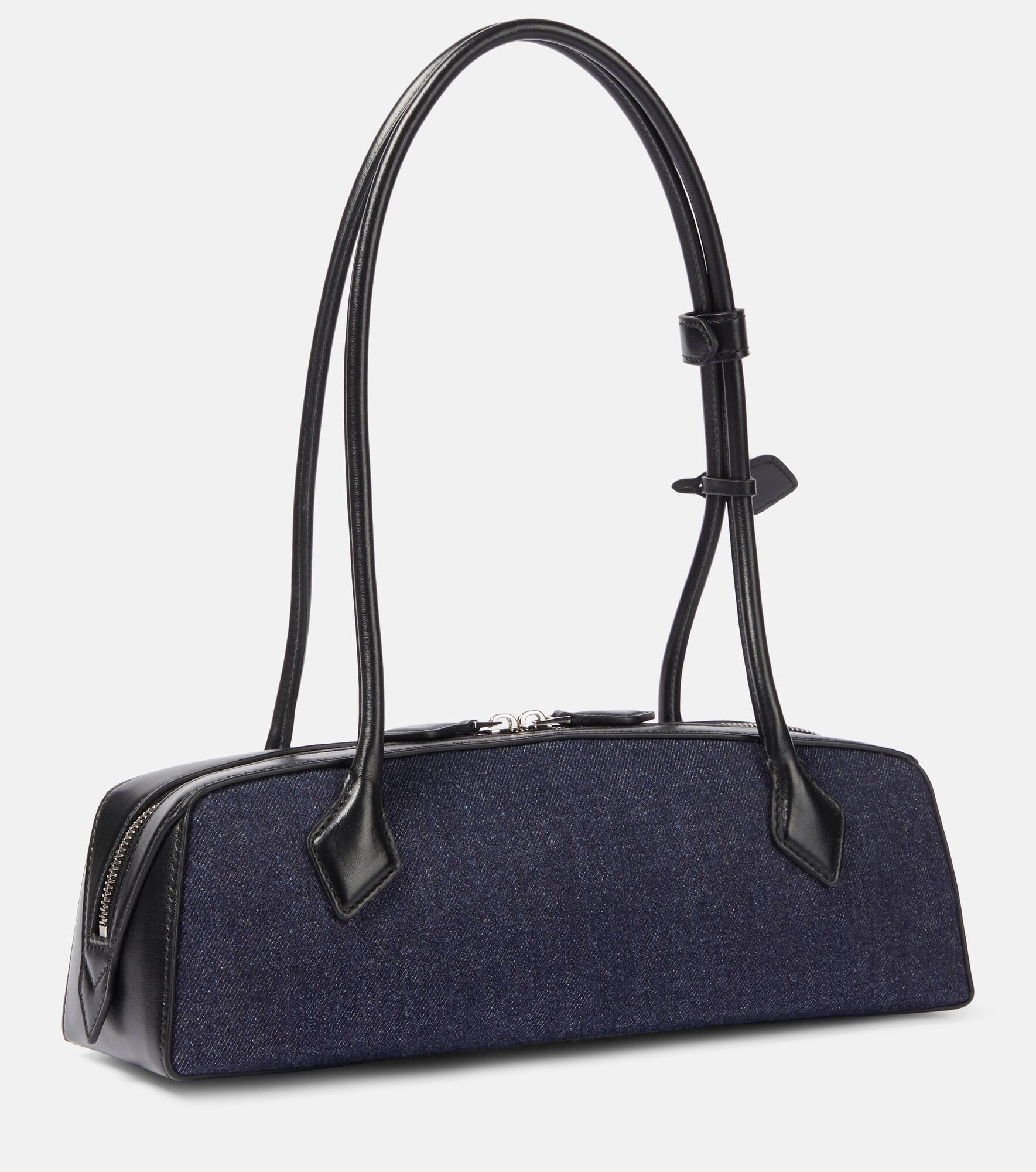 Le Teckel Medium denim shoulder bag - 4