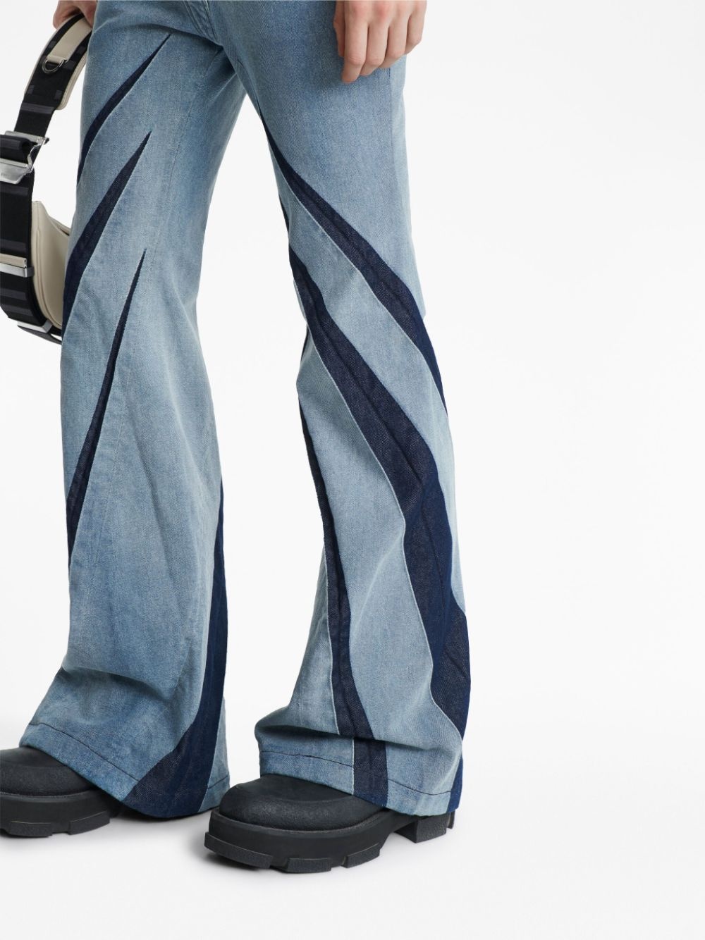 Darted flared jeans - 8