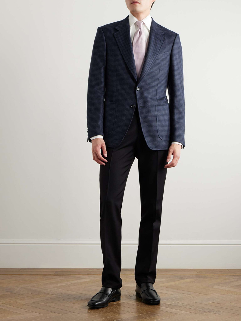 TOM FORD O'Connor Houndstooth Wool-Blend Blazer outlook