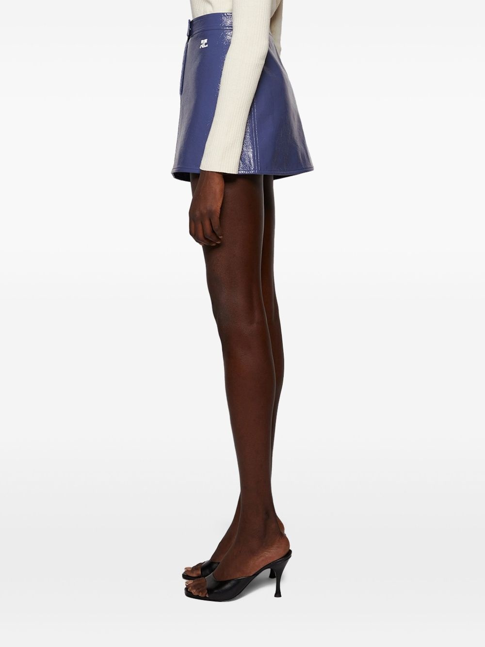 logo mini skirt - 4